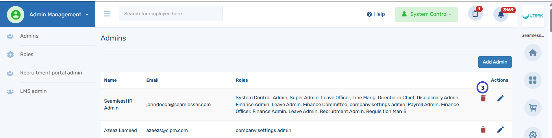 Edit Manager System Admin How To Edit/Remove An Admin From System Control