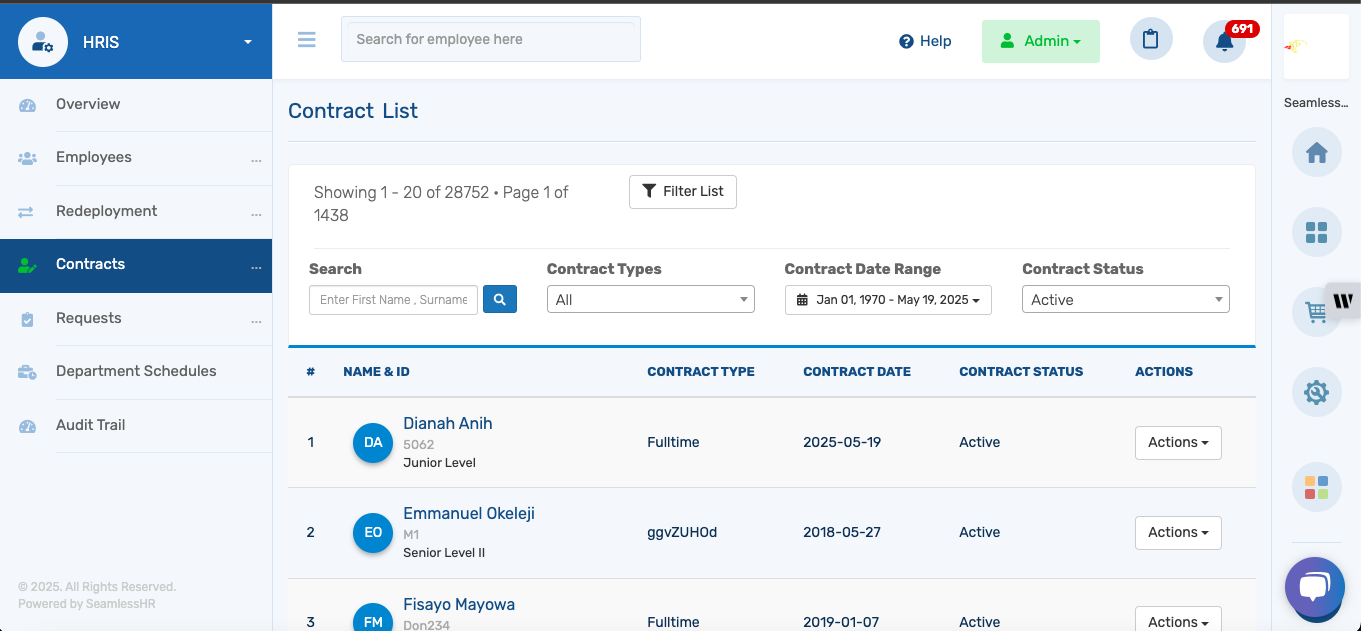 How to update Contract under contract Listing