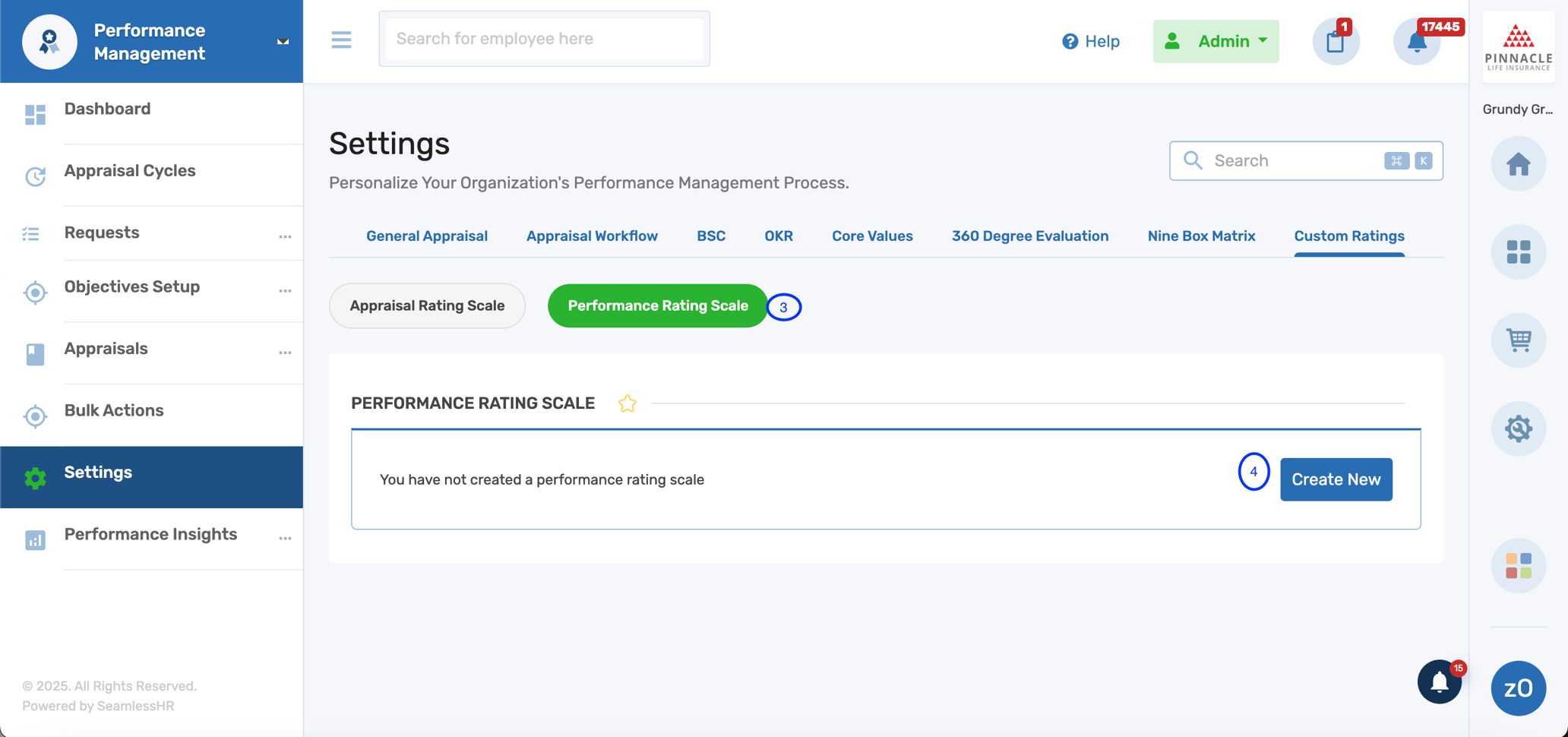 HOW TO SETUP PERFORMANCE RATING SCALE