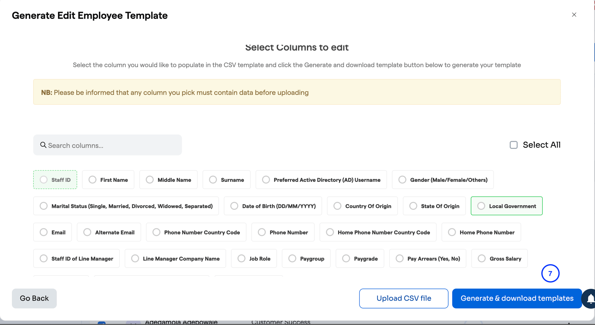 How to bulk edit or bulk update employee information