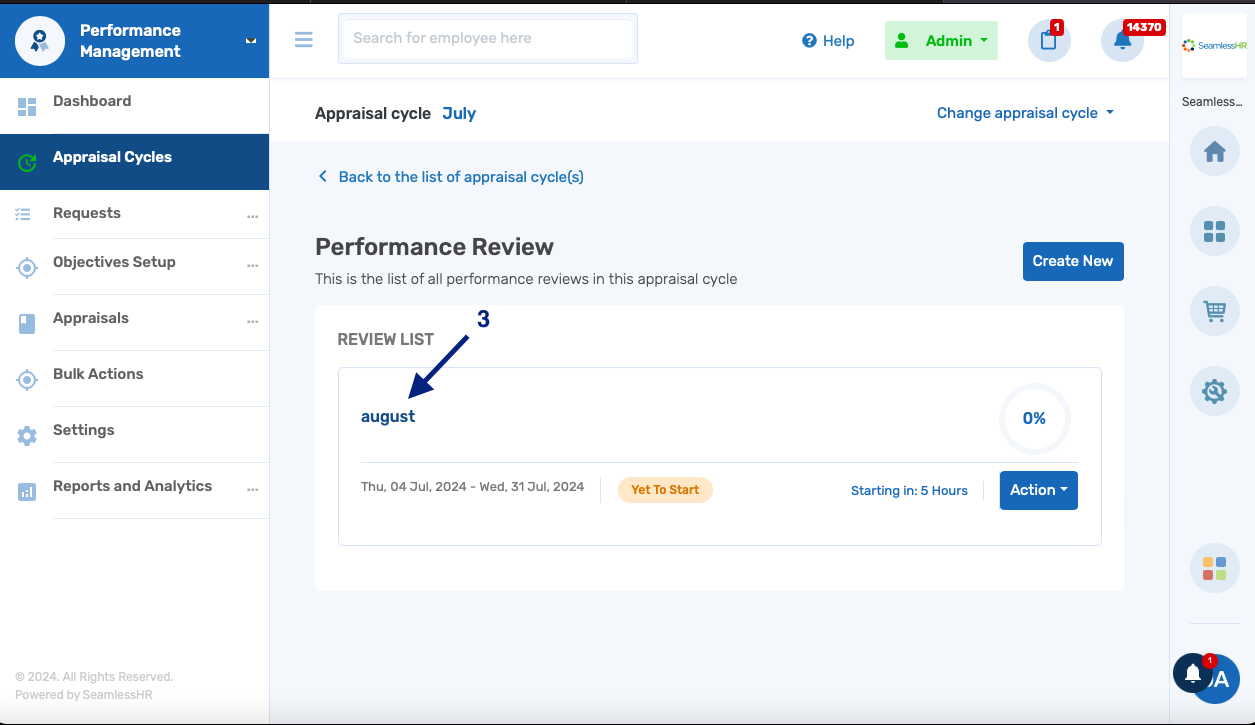Activate Reviewer-only Workflow During Performance Review