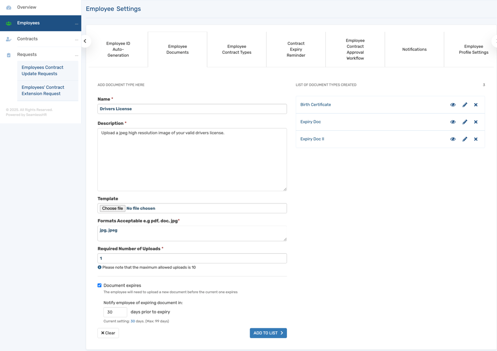 Employee Document Expiration and Salary Notch Updates (January 2026)