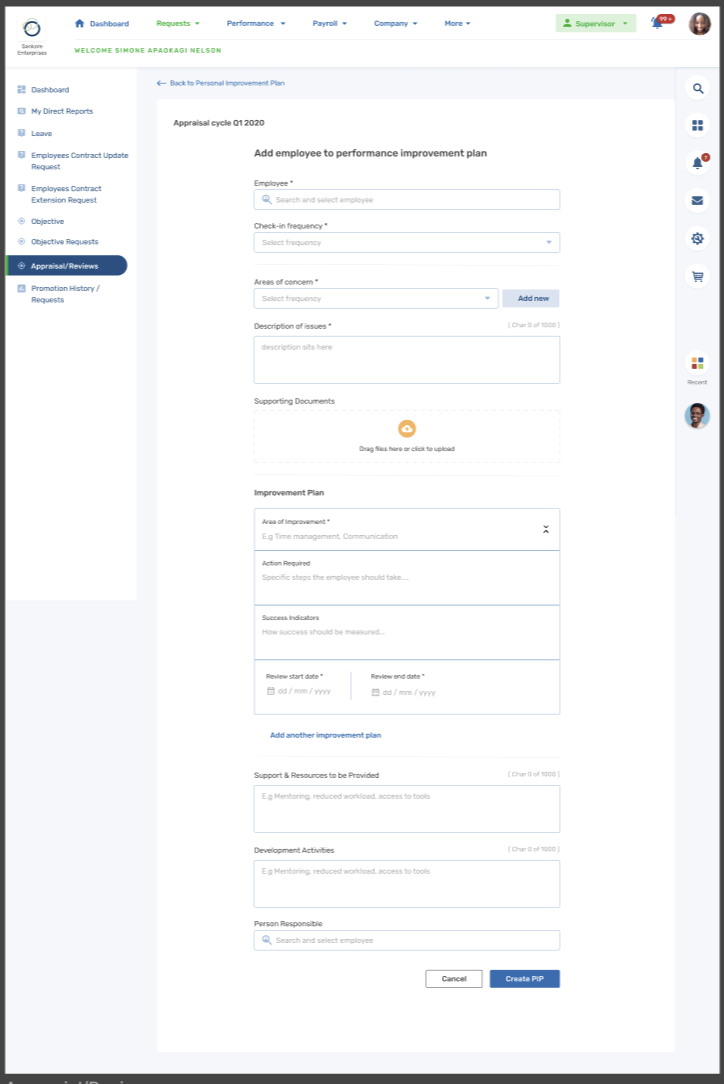 Tab Pip RELEASE NOTE FOR PERFORMANCE MANAGEMENT V1 1.0 - PIP