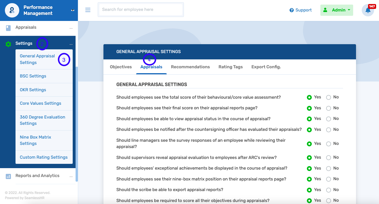 How To Enable Matrix Appraisals On SeamlessPerformance